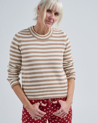 micha stripe cotton sweater