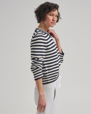 micha stripe cotton sweater