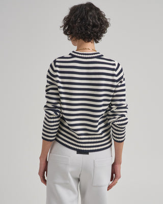 micha stripe cotton sweater
