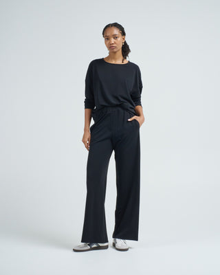 micro jersey pleat sweater