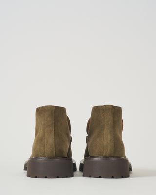 model 58 mid top loafer in suede