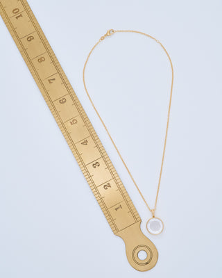 midi round rolo locket necklace set