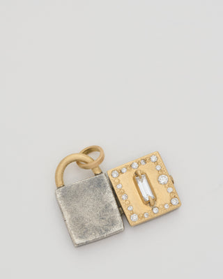 mini baguette diamond locket