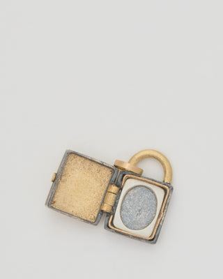 mini baguette diamond locket