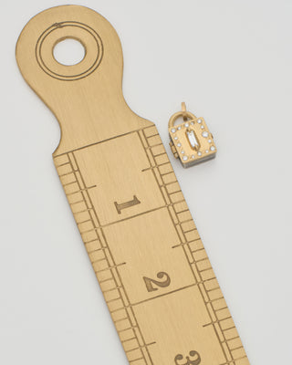 mini baguette diamond locket