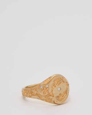 mini carp signet ring