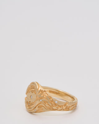 mini carp signet ring
