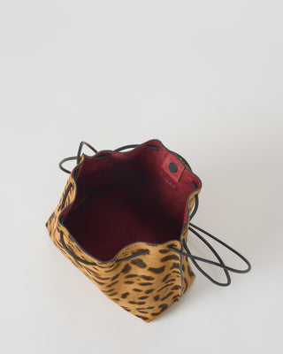mini drawstring hair on calf