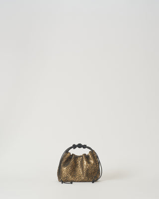 mini drawstring leather