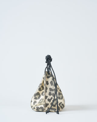 mini drawstring leather