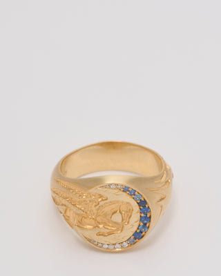 mini horse signet ring