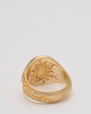 mini horse signet ring