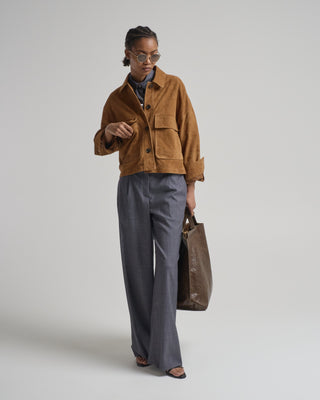 miri lamb suede jacket