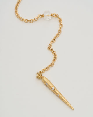 mixed link lariat necklace