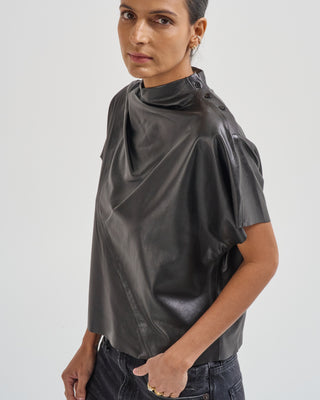 mock neck tee