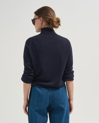mockneck long sleeve sweater
