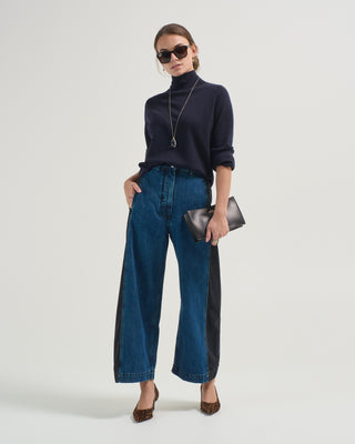 mockneck long sleeve sweater
