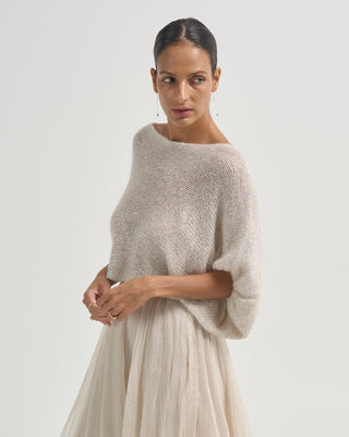 mohair silk sparkle top
