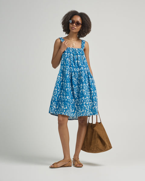 Mirth Monaco Short Dress Indigo Heka