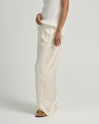 monogram silk pj bottoms