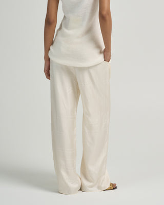 monogram silk pj bottoms