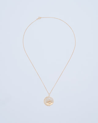 moon and sun open chain necklace