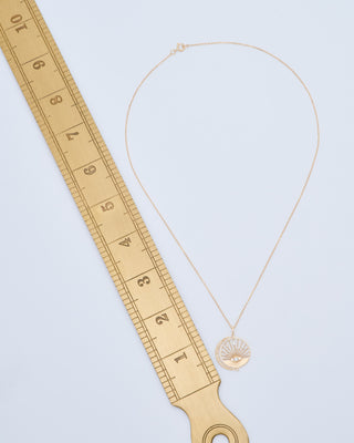 moon and sun open chain necklace