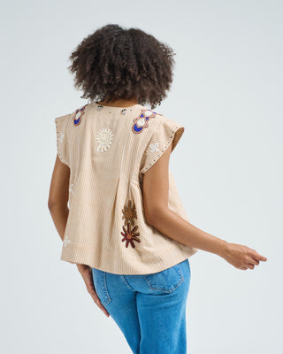 nadine cedar coin top