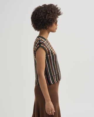 natia short sleeve knit top