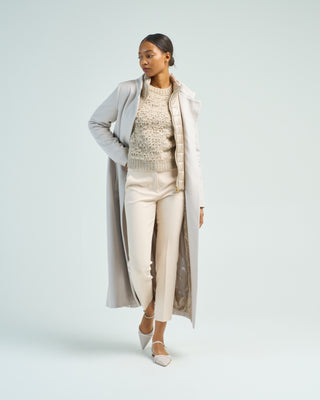 new cashmere long straight coat