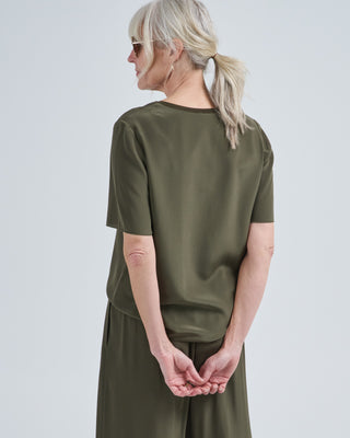 new rubin crepe de soie top