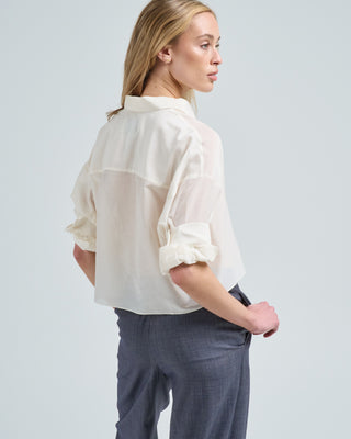 next ex shirt with ruffle