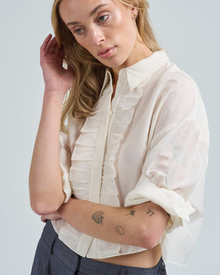 next ex shirt with ruffle