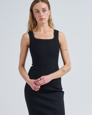 nina embellished knitted tank