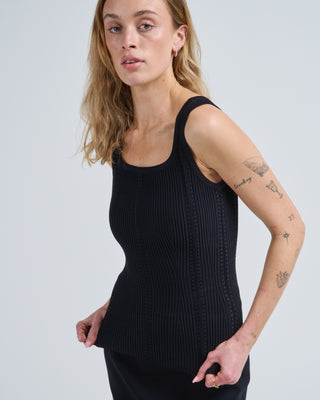 nina embellished knitted tank