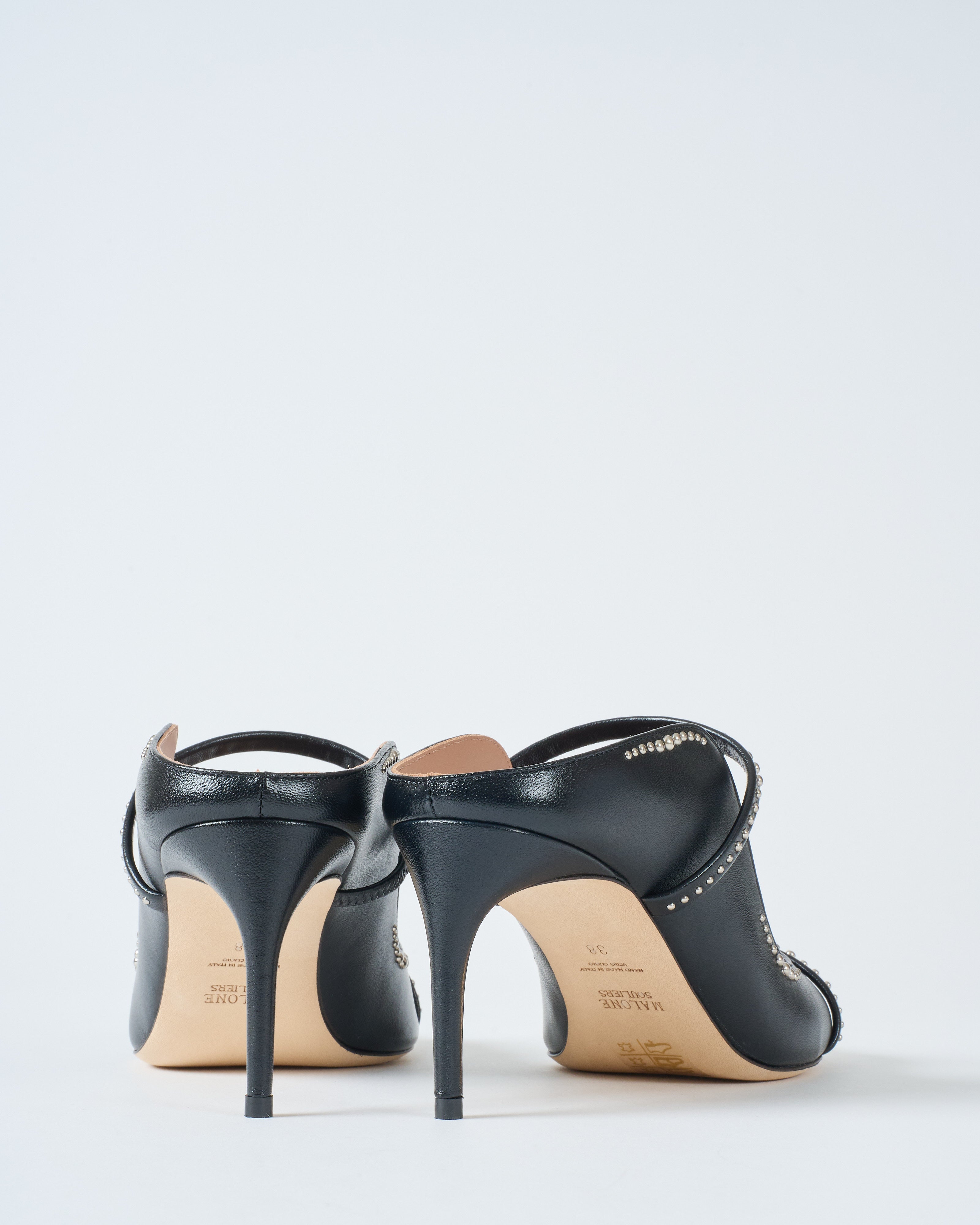 Malone Souliers Noah 70 Heel Black/Black