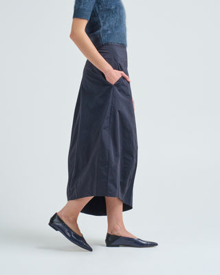 nylon asymmetrical balloon skirt