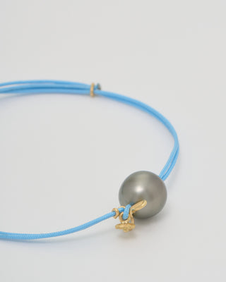 nylon cord bracelet with gold plate