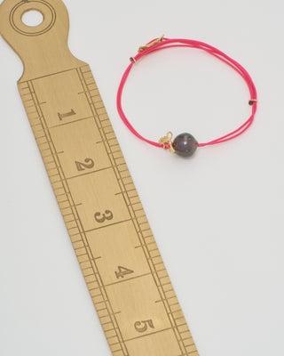 nylon cord bracelet with gold plate