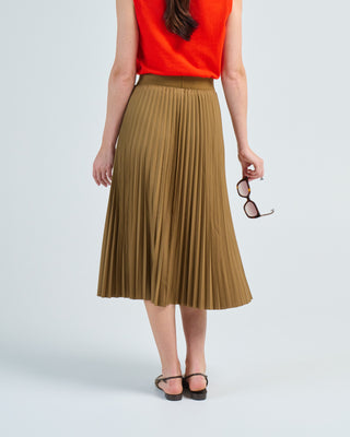 nylon pleating sunray pullon skirt