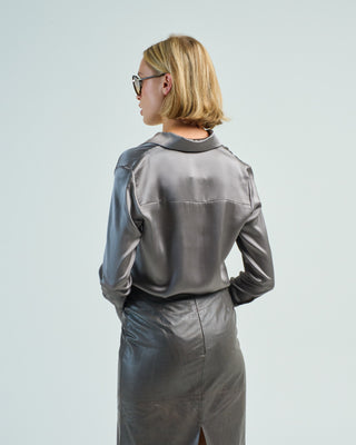 object of affection top with sleeve detail