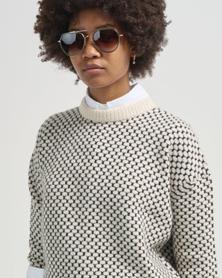 octagon crew half sleeve sweater