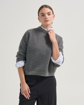 octagon crew half sleeve sweater