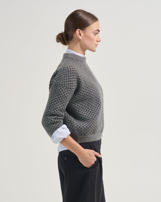 octagon crew half sleeve sweater