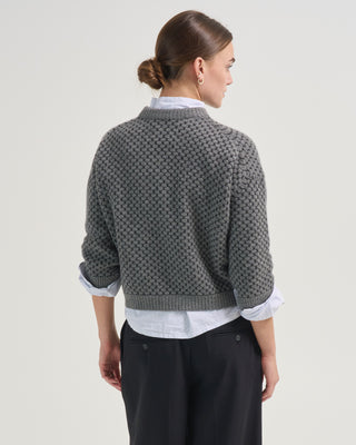 octagon crew half sleeve sweater