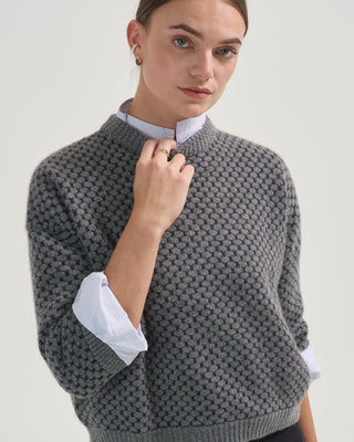 octagon crew half sleeve sweater