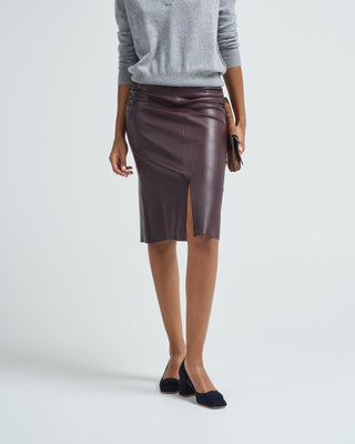 ooma leather skirt