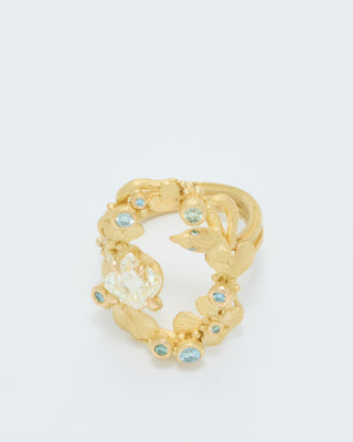 open oval diamond ring