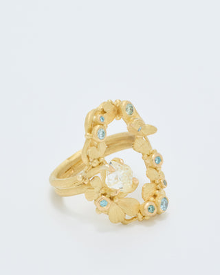 open oval diamond ring