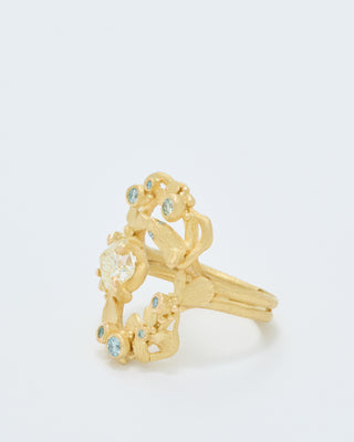 open oval diamond ring